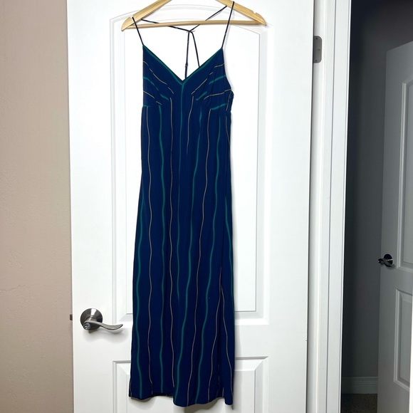 Madewell Layton Midi Slip Dress Fresh Blueberry size 6 - Picture 3 of 14